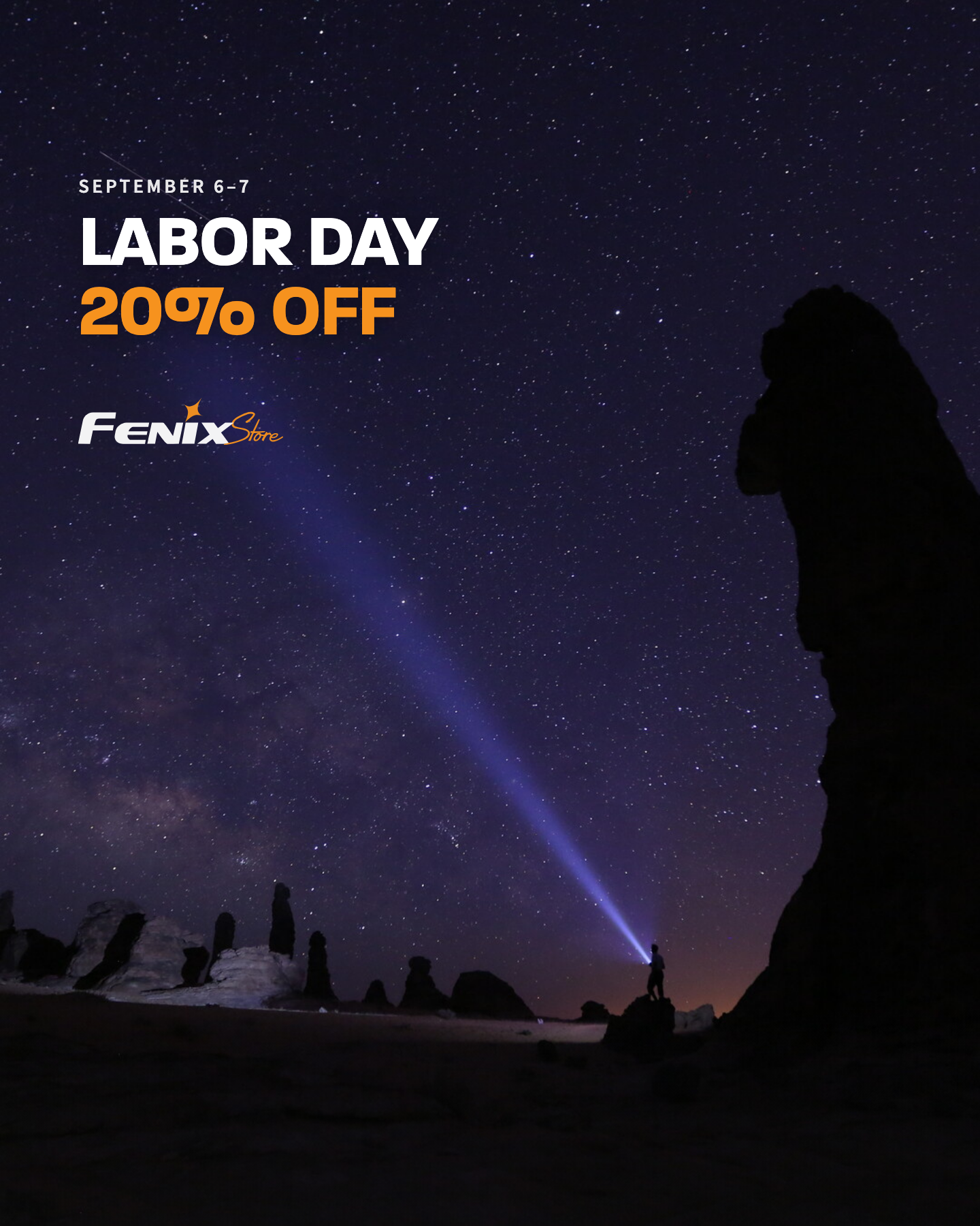 Milky Way mobile Labor Day creative